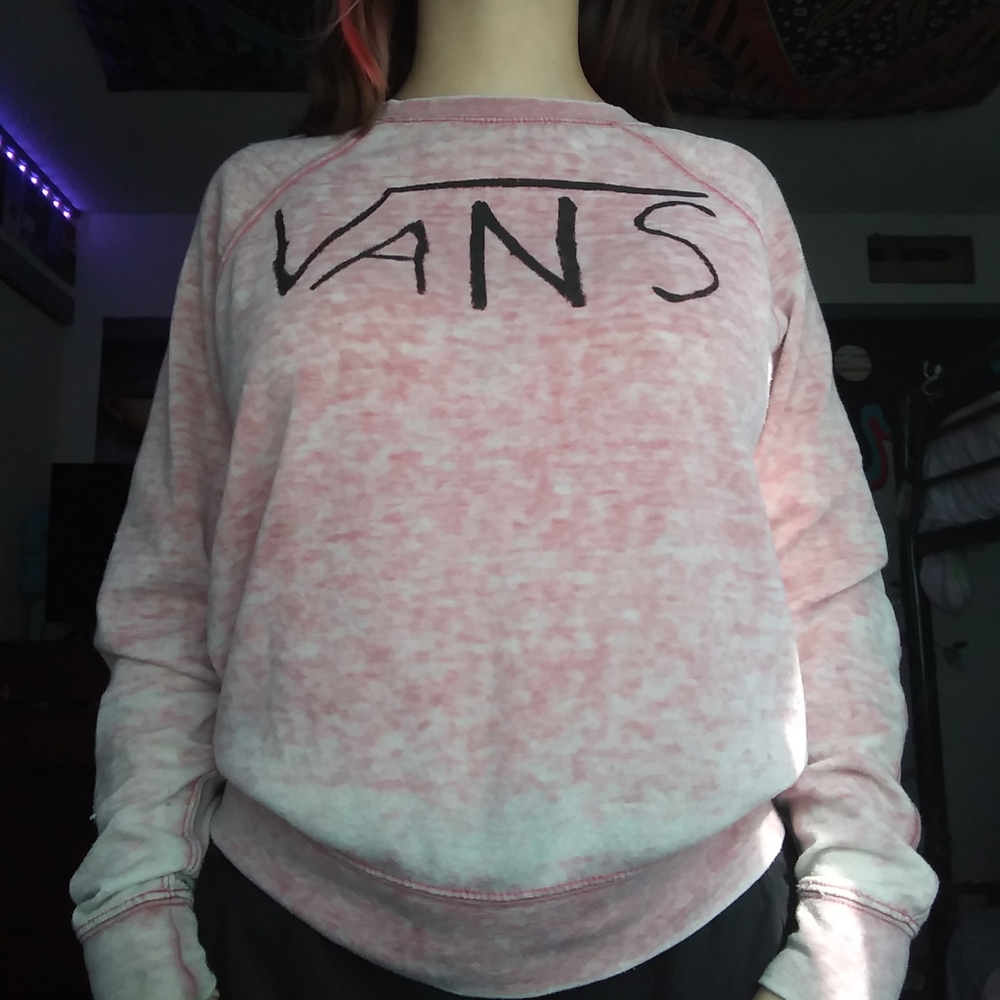 Vans pink crew neck